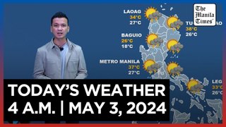 Today's Weather, 4 A.M. | May 3, 2024