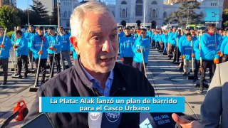 La Plata: Alak lanzó un plan de barrido para el Casco Urbano
