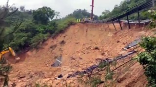 Sube a 36 el número de fallecidos tras el hundimiento de una carretera en el sur de China