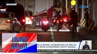 Ilang motorcycle rider, dumaraan pa rin sa service road sa EDSA-Kamuning kahit bawal | UB
