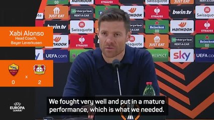 'Discipline and good football' - Alonso's Leverkusen beat Roma