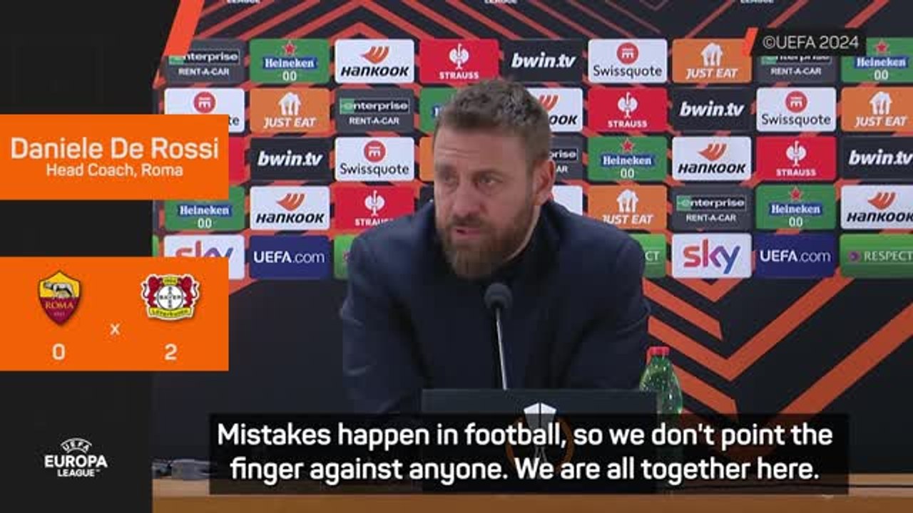 'Mistakes happen' - De Rossi not singling out i...