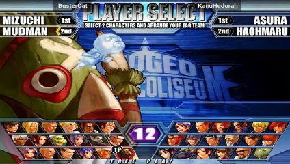 NeoGeo Battle Coliseum - BusterCat vs KaijuHedorah