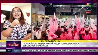 Candidata de izquierda Maribel Gordón culminó campaña electoral en Panamá