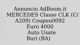 MERCEDES Classe CLK (C/A209) Coupeu0092