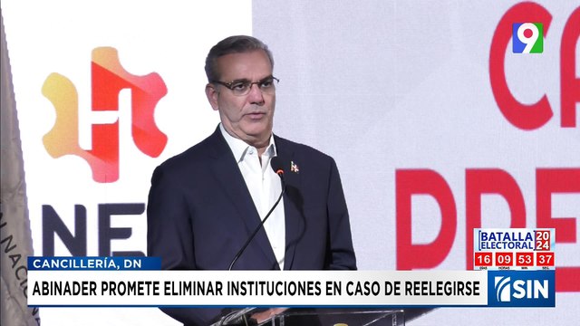 Abinader asegura si es reelegido eliminaría varias instituciones | Emisión Estelar SIN