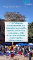 Pro-Palestine encampments set up across Australian university campuses