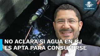 Agua de BJ está en parámetros normales, insiste Martí Batres; no aclara si es apta para consumo humano