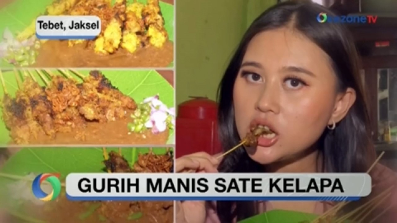Gurih Manis Sate Kelapa, Aroma Harum Kelapa Bakar Menggugah Selera