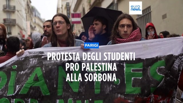 Guerra a Gaza: proteste alla Sorbona, alla Colombia agente spara un colpo di pistola