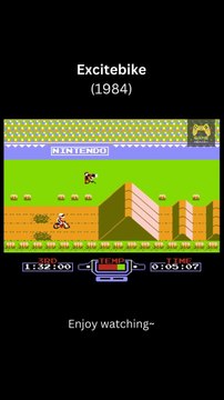Excite bike (1984) what a nostalgic game !!!