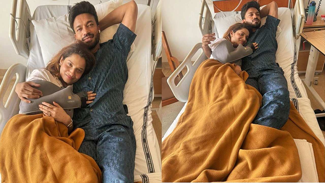 Ankita Lokhande का टूटा हाथ, Vicky Jain की भी हालत खराब, Hospital Bed से शेयर कीं Photos