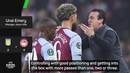 Скачать видео: Emery admits Olympiakos now clear favourites to reach Europa Conference League final