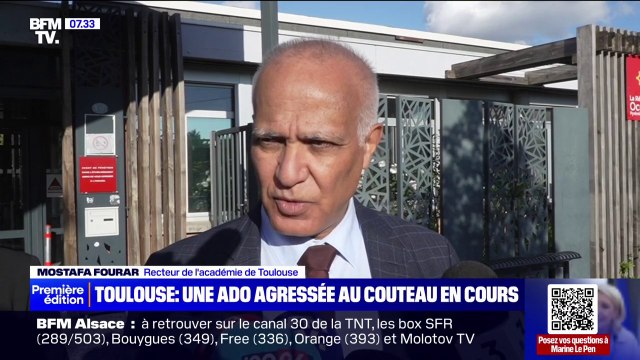 Elle est légèrement blessée : le recteur de l'académie de Toulouse évoque l'agression au couteau d'une lycéenne