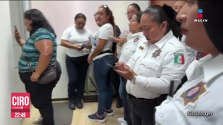 Policías de Campeche protestaron porque aseguran que no les han pagado su quincena