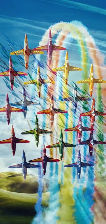 Aeroplane are flying very high speed