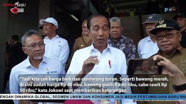 Jokowi Cek Harga Sembako di NTB