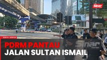 Jalan Sultan Ismail dibuka dua hala, PDRM tempatkan 20 anggota