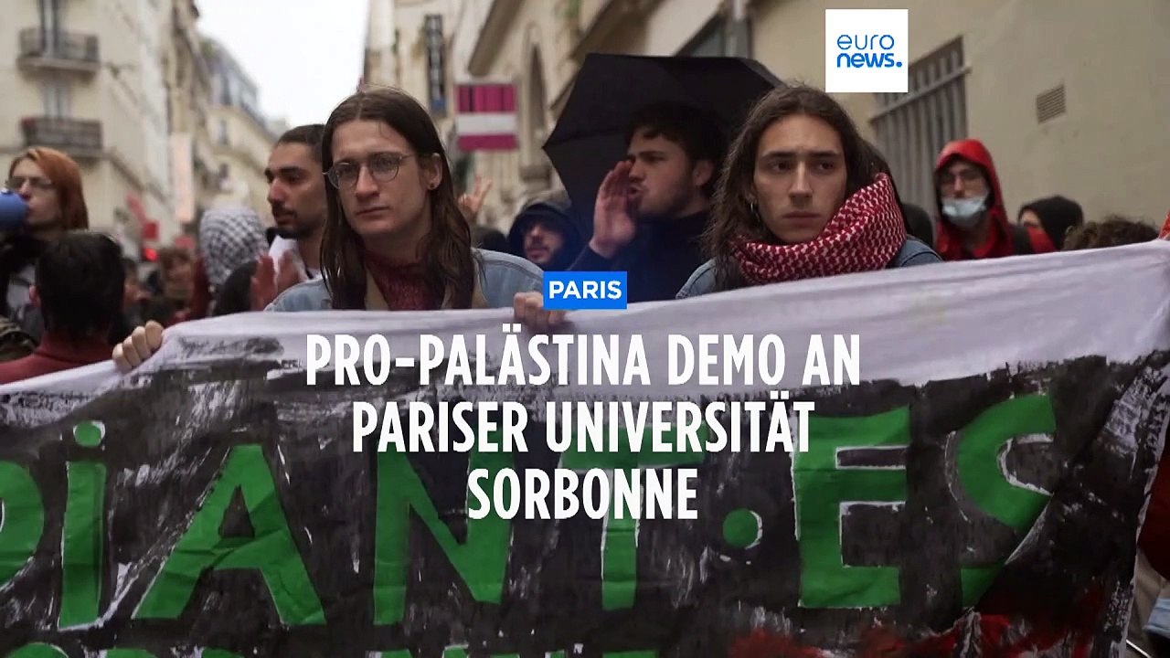 Gaza: Studierende protestieren nun auch in Frankreich