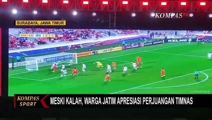 Timnas Indonesia Dikalahkan Irak, Pendukung di Jatim Menangis Ungkapkan Kekecewaan