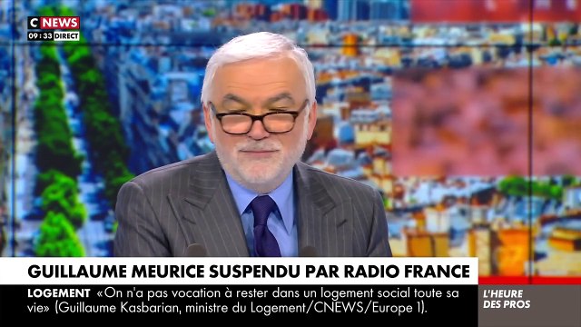 Son problème est qu'il n'est pas drôle : Pascal Praud donne raison à la suspension d'antenne de Guillaume Meurice sur France Inter