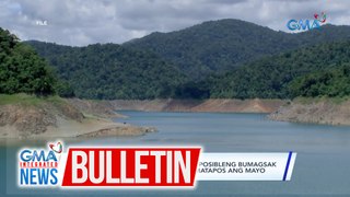 PAGASA: Water level sa Angat Dam, posibleng bumagsak sa minimum operating level bago magtapos ang Mayo | GMA Integrated News Bulletin
