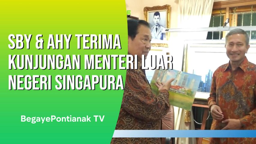 SBY Dan AHY Terima Kunjungan Menteri Luar Negeri Singapura