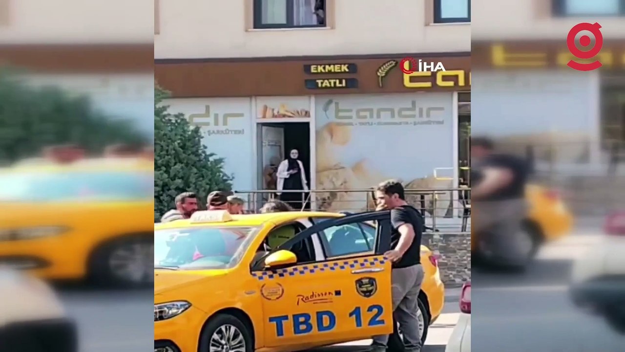 Pendik'te genç kadını bıçak zoruyla taksiye bindirip kaçırdı, o anlar kamerada