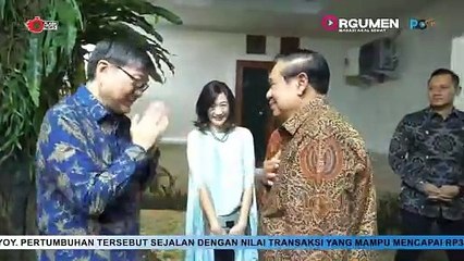 Menteri ATR/BPN Agus Yudhoyono dan SBY menerima kunjungan Menlu Singapura