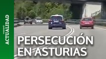 Huye de la policía con un coche robado e invade el carril contrario en Asturias