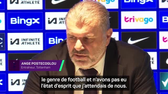 Tottenham - Postecoglou : “C'est de ma faute et je dois en assumer la responsabilité”
