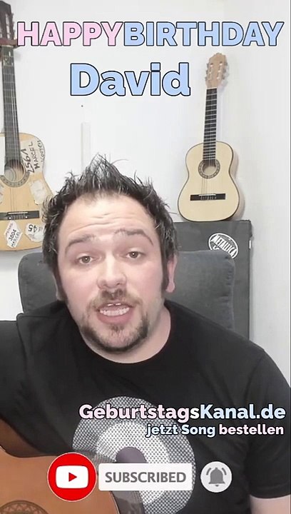 Happy Birthday, David! Geburtstagsgrüße an David
