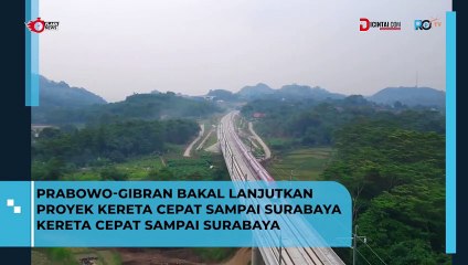 Prabowo Gibran Lanjutkan Kereta Api Cepat Jakarta Surabaya