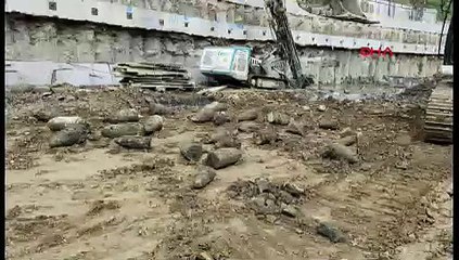 İstanbul'un göbeğinde topraktan mühimmat fışkırdı