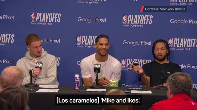 “Mike and Ike, baby!” -Josh Hart throws candy at journalist