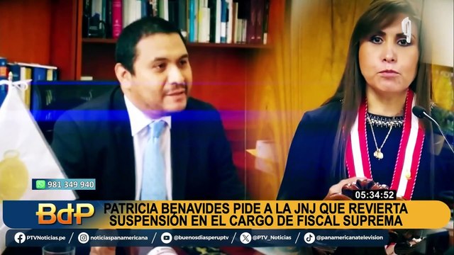Patricia Benavides ante miembros de la JNJ: No lidero ninguna organización criminal