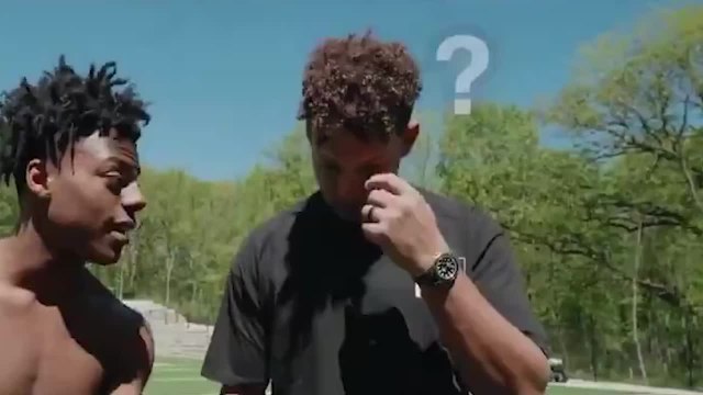 BARK! -Mahomes throws dart to iShowSpeed