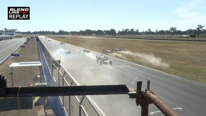 Australian Formula Ford Championship 2024 Winton Race 3 Frougas Big Crash