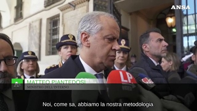 Tensioni universita', il ministro dell'Interno Piantedosi ringrazia le forze dell'ordine