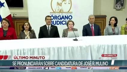 Corte declara que no es inconstitucional acuerdo del TE que habilitó a Mulino como candidato