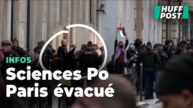 Les images des militants pro-Gaza évacués fermement de Sciences Po Paris par les CRS