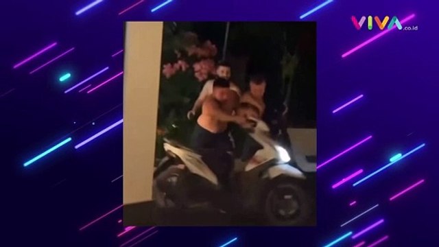 Aksi Bule di Bali Ceburkan Motor Rental ke Kolam Renang