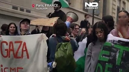 NO COMMENT: Las protestas universitarias propalestinas se extienden a París