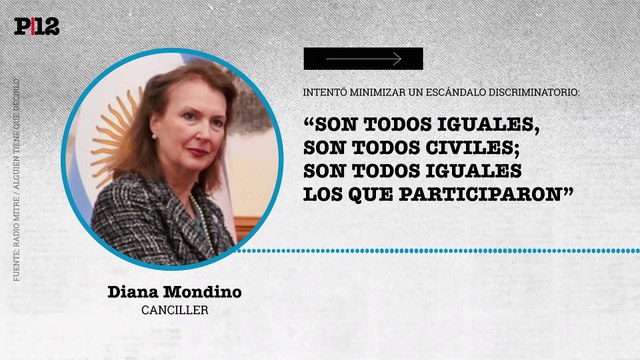 Diana Mondino intentó minimizar un escándalo discriminatorio: Son todos iguales, son todos civiles