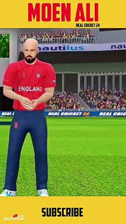 Moin Ali Real Time Bowling Action in real cricket 24  RC24 Game !! #shorts #dailyshorts #viral #trending