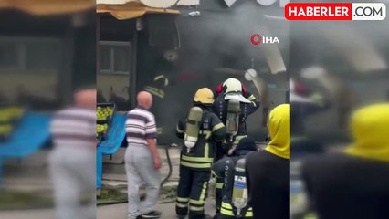 Market alevlere teslim oldu