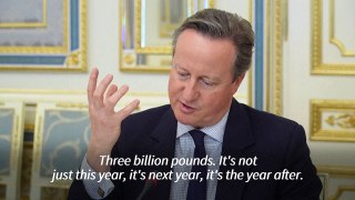 Multi-year aid packages are 'the future' says Britain's Cameron in Kyiv