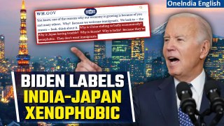 Biden’s Comment on India-Japan Triggers Controversy, White House Clarifies Remark | Oneindia News