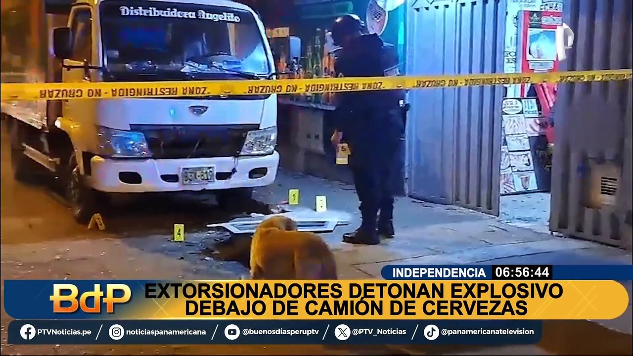 Extorsión azota Independencia: detonan explosivo cerca a negocio de bebidas alcohólicas