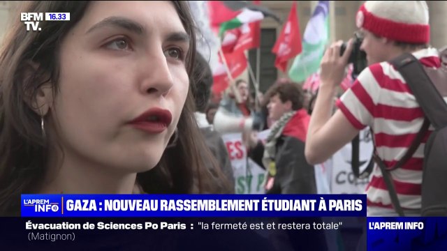 Ce sont des méthodes crasses qui ont vocation à nous censurer : Des étudiants de Sciences Po Paris réagissent à l'évacuation des militants propalestiniens qui occupaient l'école